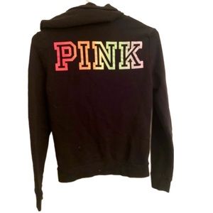 Victorias Secret Pink Rainbow Hoodie Sz XS